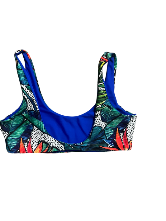 Belize Top - M/L - Birds of Paradise x Royal Blue