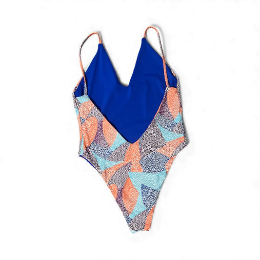 Aruba One Piece Cheeky - M/L - Fun Fins x Royal Blue
