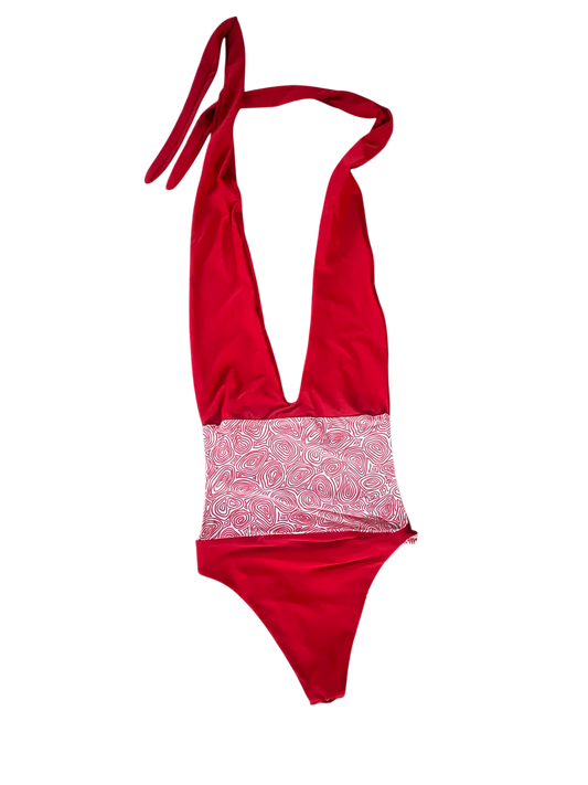 Cayman Island One Piece - M/L - Coral Calyx x Radiant Red