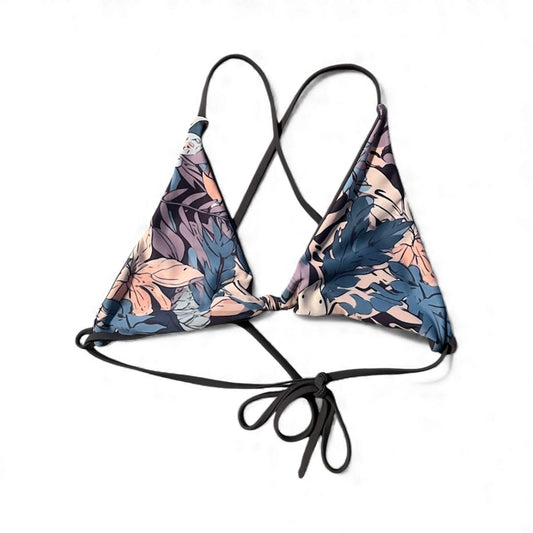 Tahiti Top - S- Midnight Floral x Slate