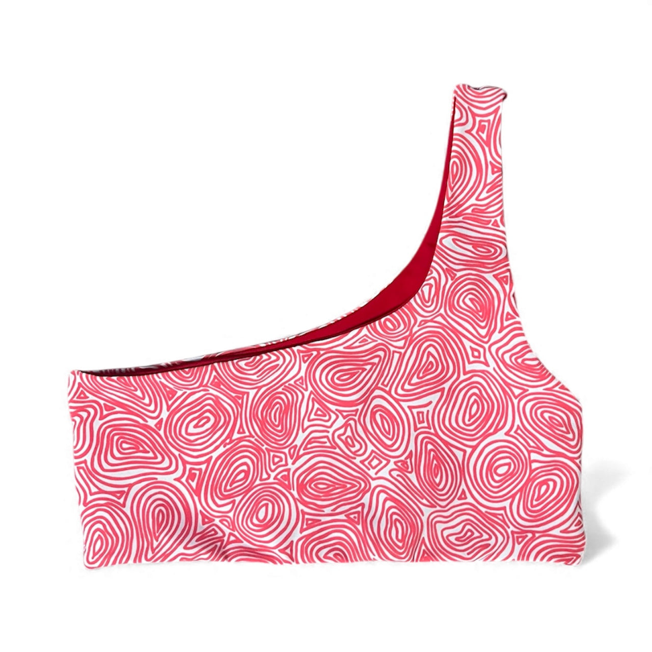 St. Lucia Top - S/M - Coral Calyx x Radiant Red