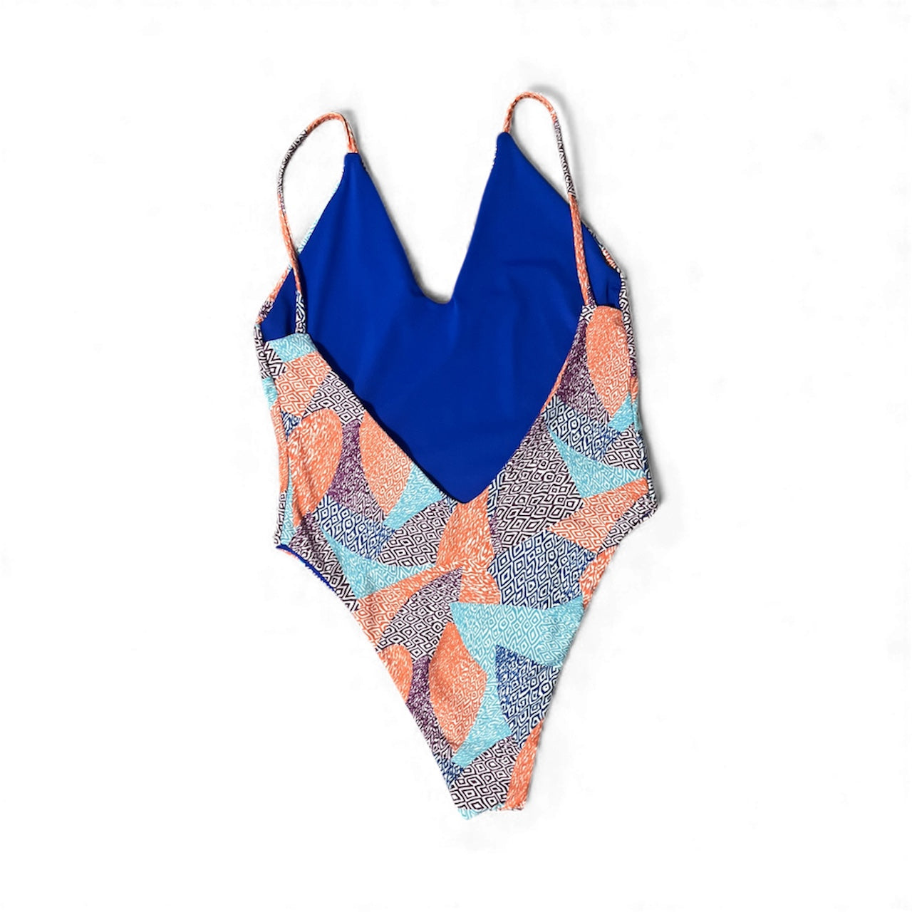 Aruba One Piece Cheeky - M/L - Fun Fins x Royal Blue