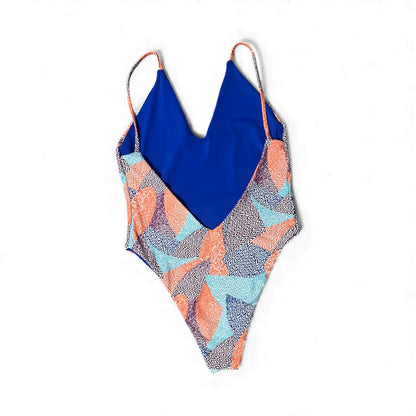 Aruba One Piece Cheeky - M/L - Fun Fins x Royal Blue