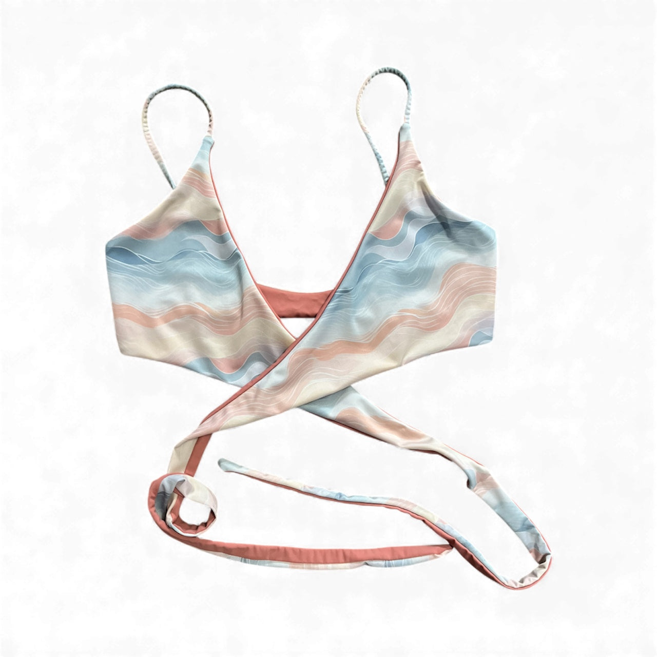 Bahamas Top - M/L - Pastel Waves x Blush