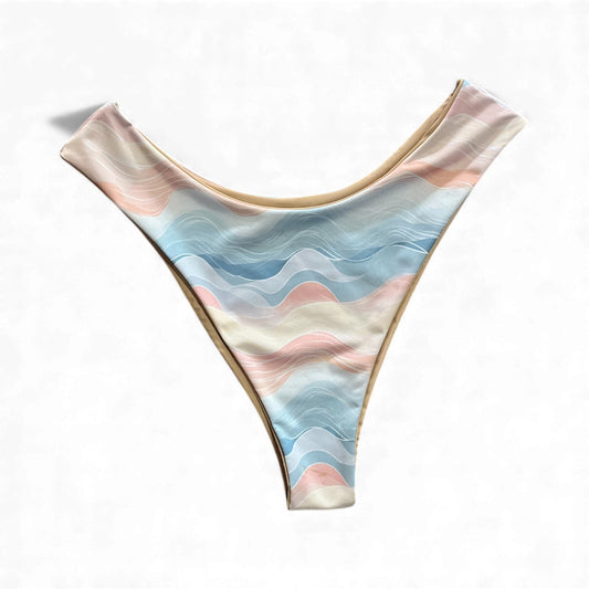 Cozumel Cheeky - L/XL - Pastel Waves x Nude